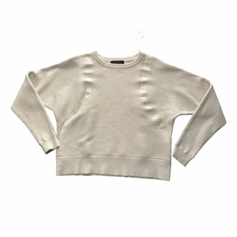 TRUTH By Republic Elegant Women's Cream Crew Neck Sweater Size M